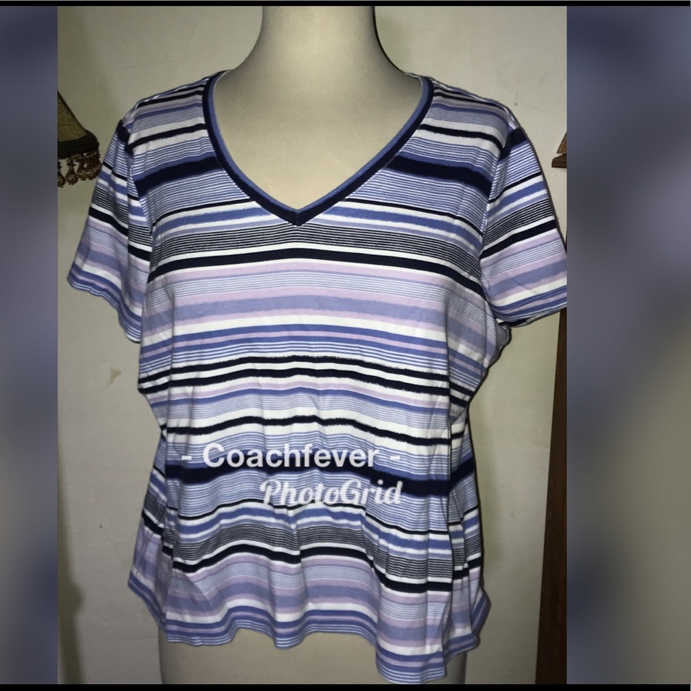STUDIO WORKS The Studio Tee Striped Tee Shirt PXL